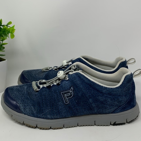 Propet Womens Size 7.5 Travel Walker Suede Sneakers Shoes - Picture 4 of 8